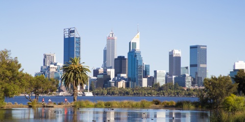 Perth City Skyline. Photo Tourism Western Australia