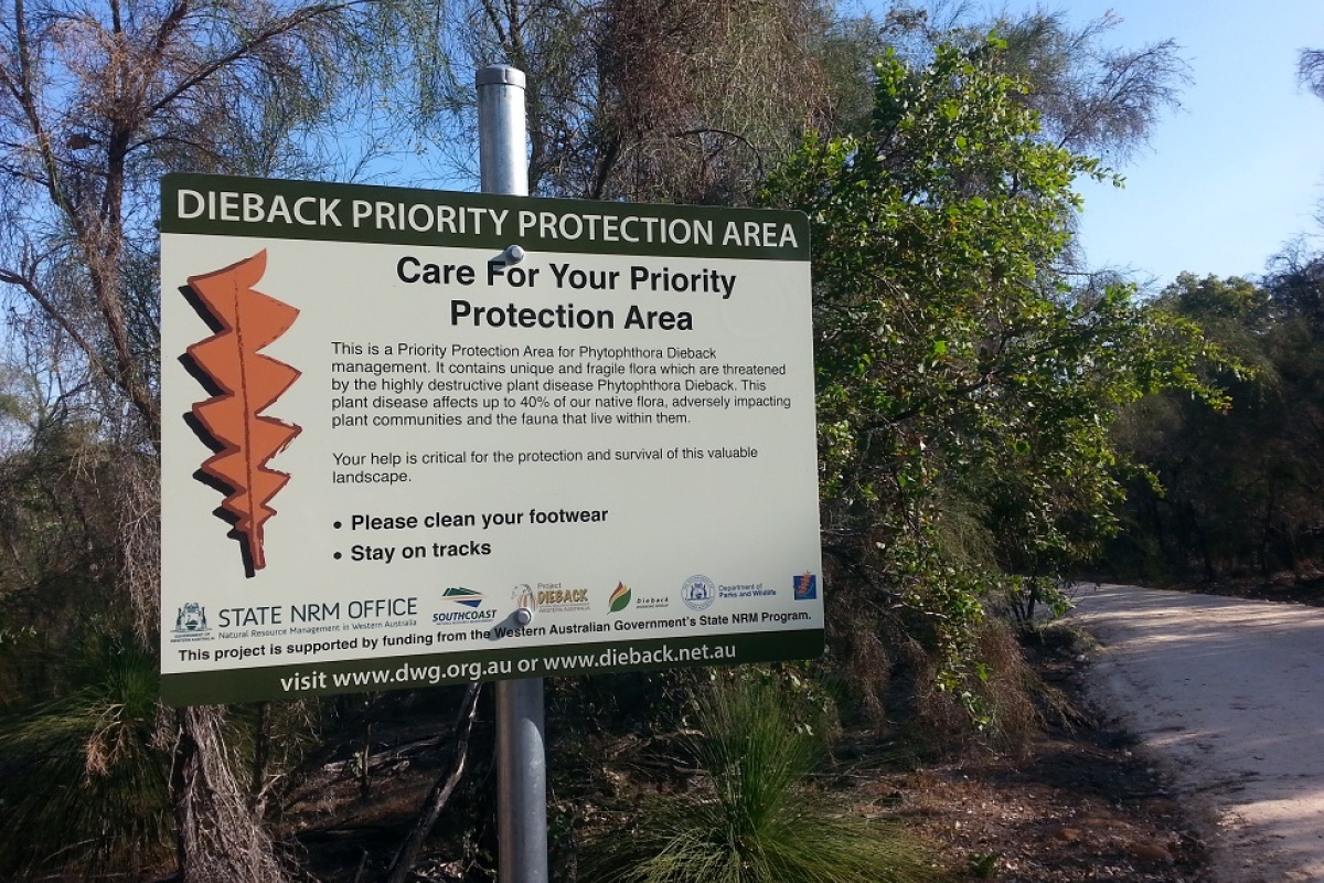 Priority Protection Area signage. Photo - Kat Sambrooks/DBCA