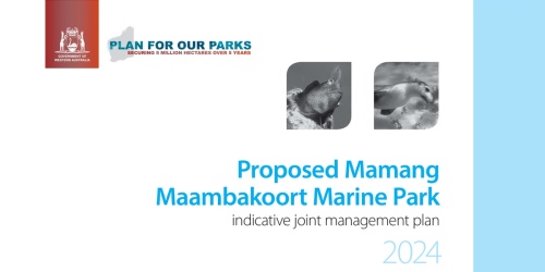 Proposed Mamang Maambakoort Marine Park management plan