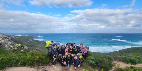 Outdoor Education students on Cape to Cape track. Photo by John Tonkin College