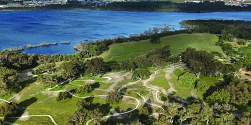 Ariel view of Yalbunullup mountain bike trails. Photo – Miles Brotherson / DBCA 