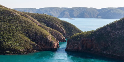 Aerial view of Horizontal Falls
