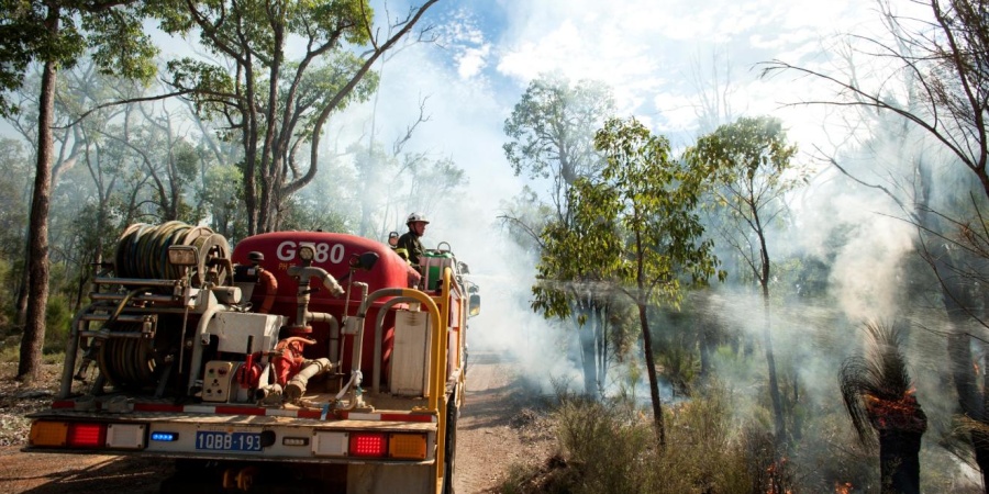 Prescribed burning underway