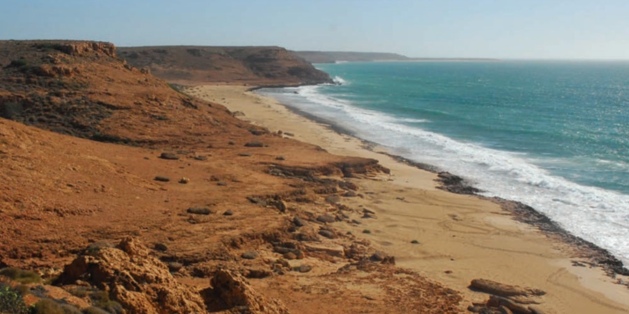 Southerly perspective of the western coastline of Barrow Island Nature Reserve - Photo DBCA