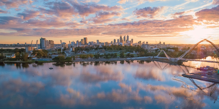Matagarup Bridge, Perth Mandatory credit: Tourism Western Australia and credit @ospreycreative on social media