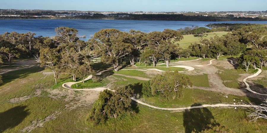 Yalbunullup MTB trails, Yellagonga Regional Park Yellagonga overview of site