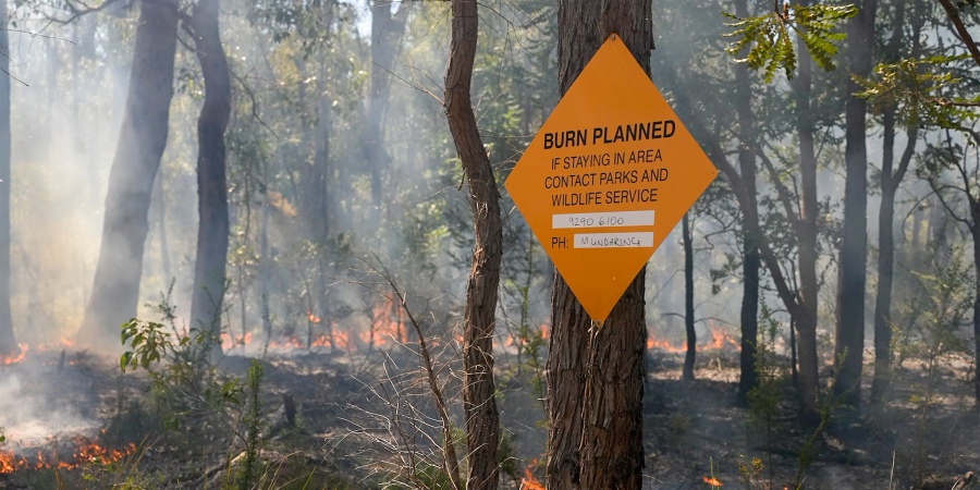 The prescribed burns are being undertaken 30-50 kilometres east of the Perth metro area to reduce fuels loads and protect homes and communities from the threat of large-scale and high intensity bushfires in summer. Photo: DBCA