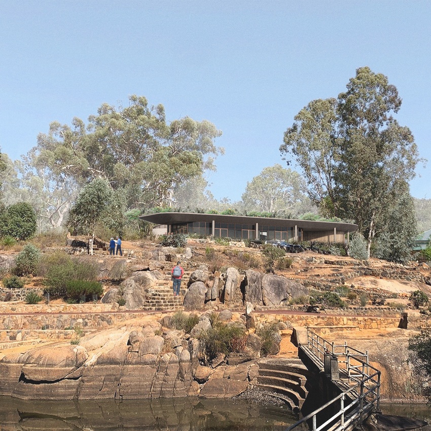 Artist's impression of the new park hub at John Forrest National Park
