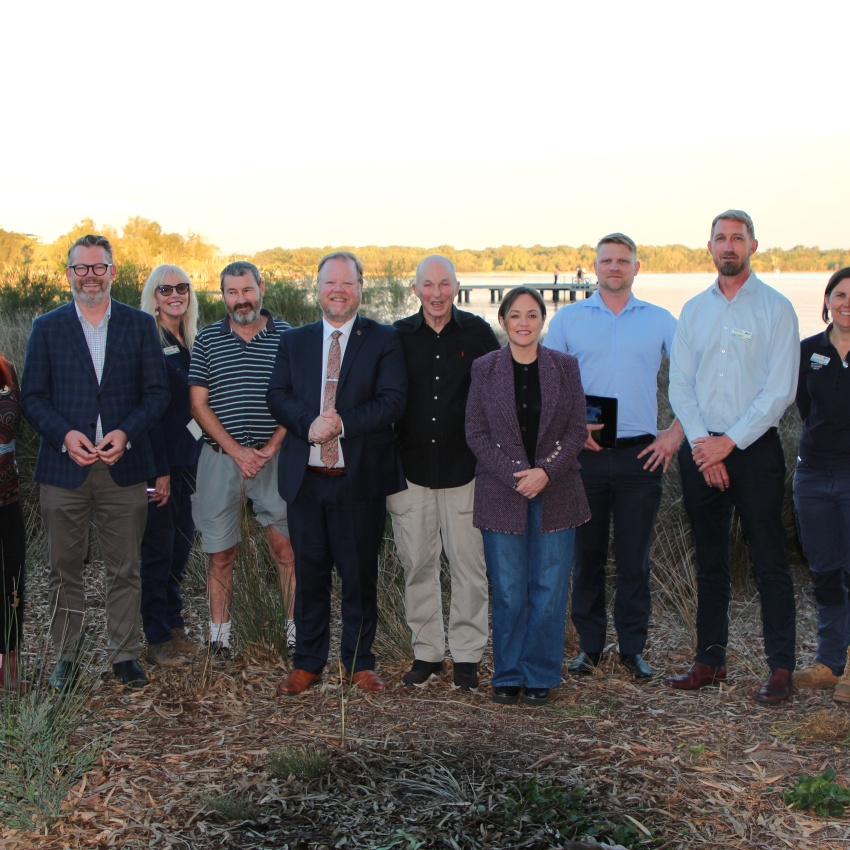 The Environment Minister Matthew Swinbourn opens new round of grants at Bardon Park