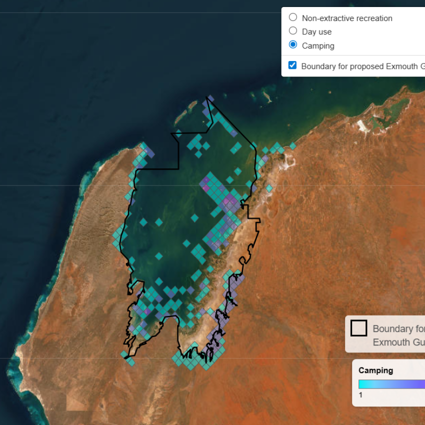 Marine values mapping survey for the proposed Exmouth Gulf Marine Park
