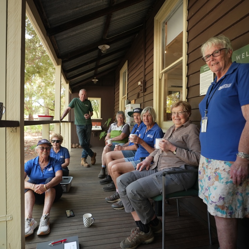 Some of the volunteers from the Ludlow Tuart Forest Restoration Group.
