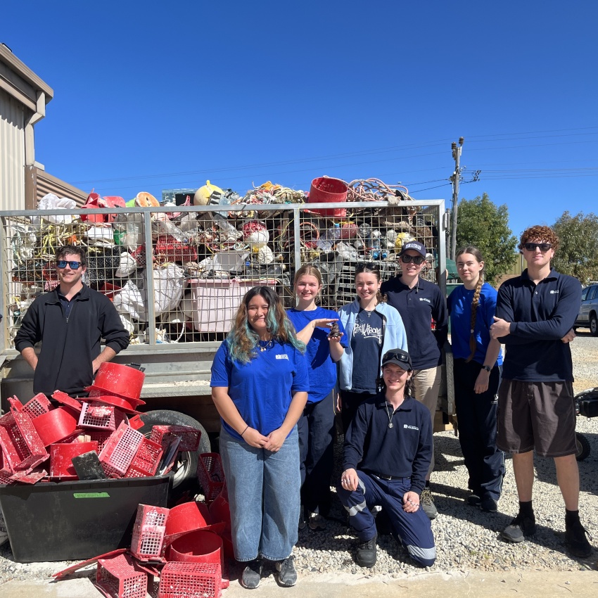 A total of 990kg of marine debris was collected along the Jurien Bay Marine Park coastline. Photo – DBCA 