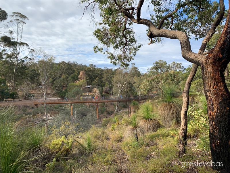 Perspective view of bridge