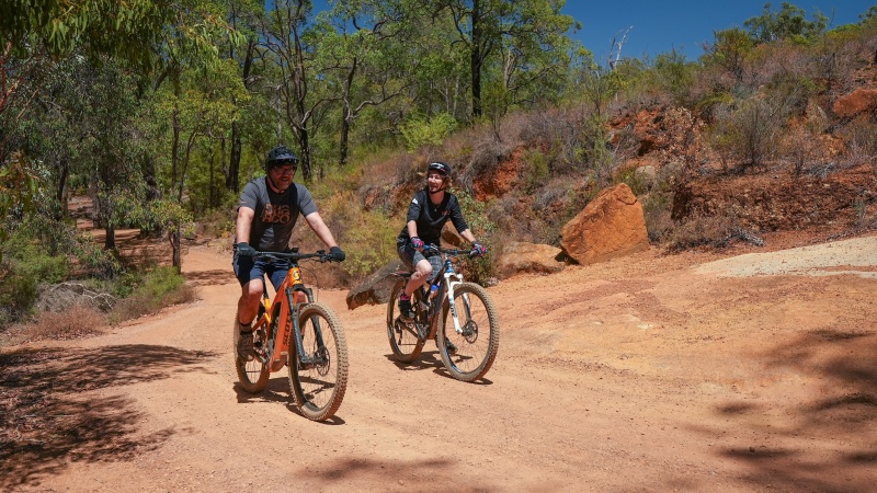 Cyclists in John Forrest National Park