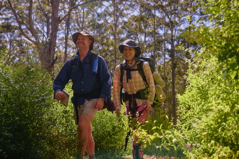 Hikers walking through Boranup Forest. Photo Tim Campbell
