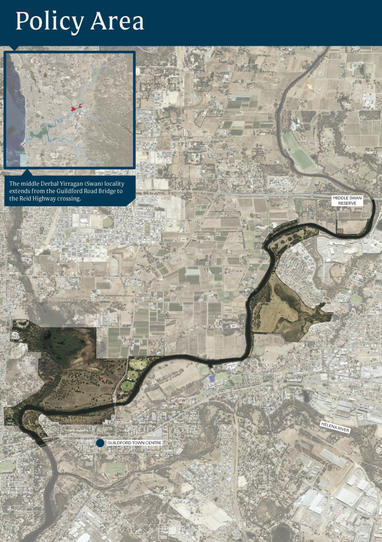 Map depicting Middle Derbal Yirragan locality area