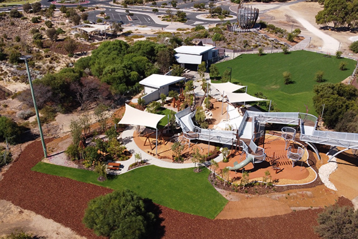 Aerial view of Mangrove Cove