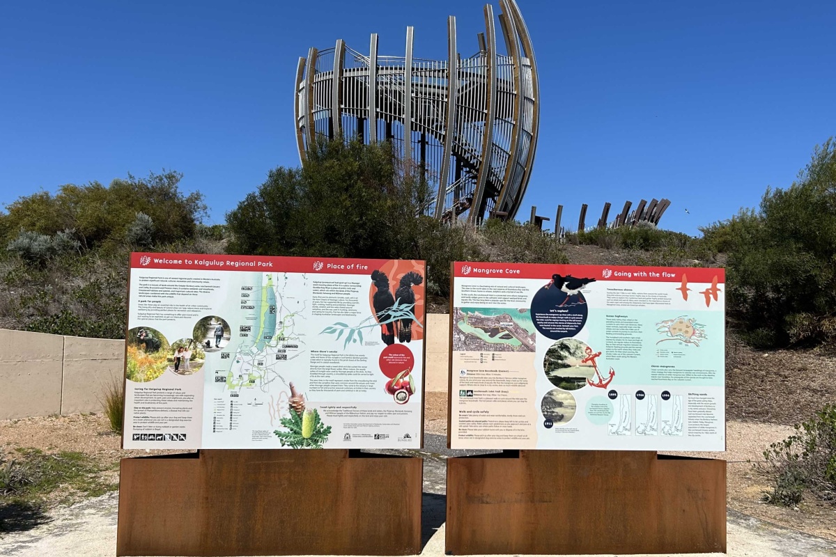 New interpretive signage at Mangrove Cove