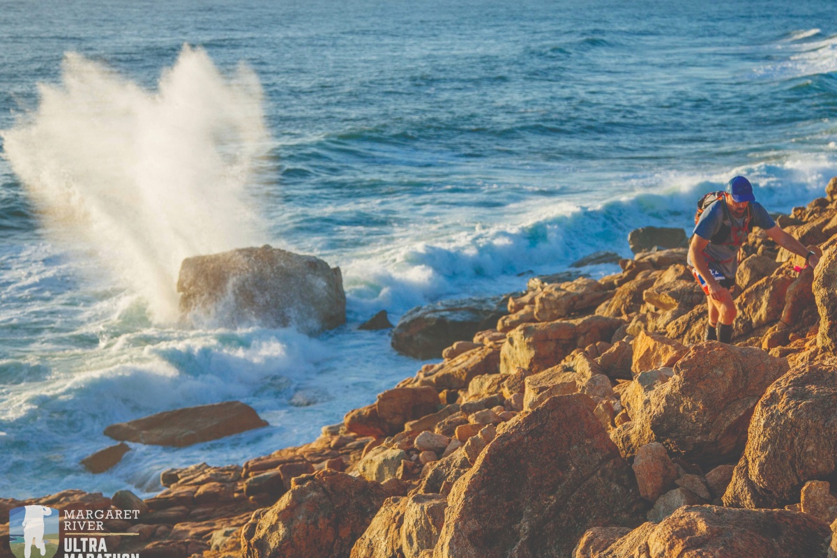 The challenging terrain of the course involved runners scrambling up rocks. Photo – Rapid Ascent Events 