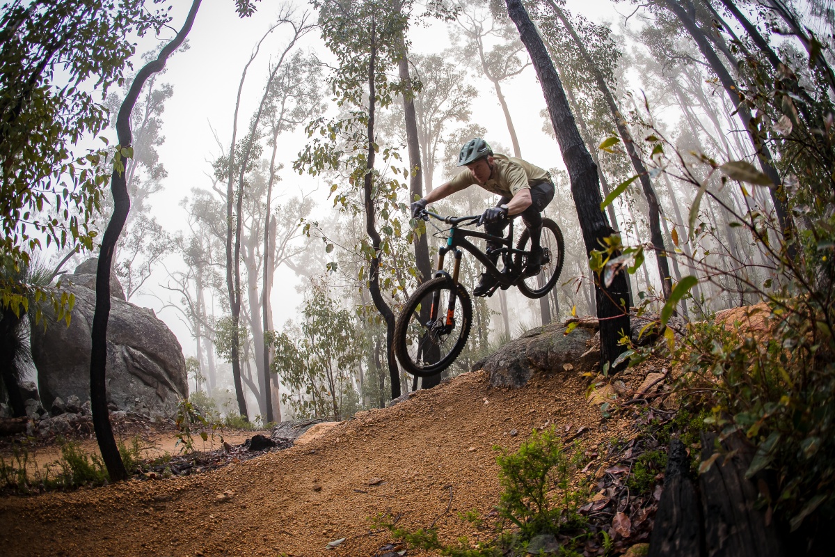 Cyclists riding down slopes on Collie Trails. Photo Nick Quinn/Arklow MTB Trails Cyclists riding down slopes on Collie Trails. Photo Nick Quinn/Arklow MTB Trails