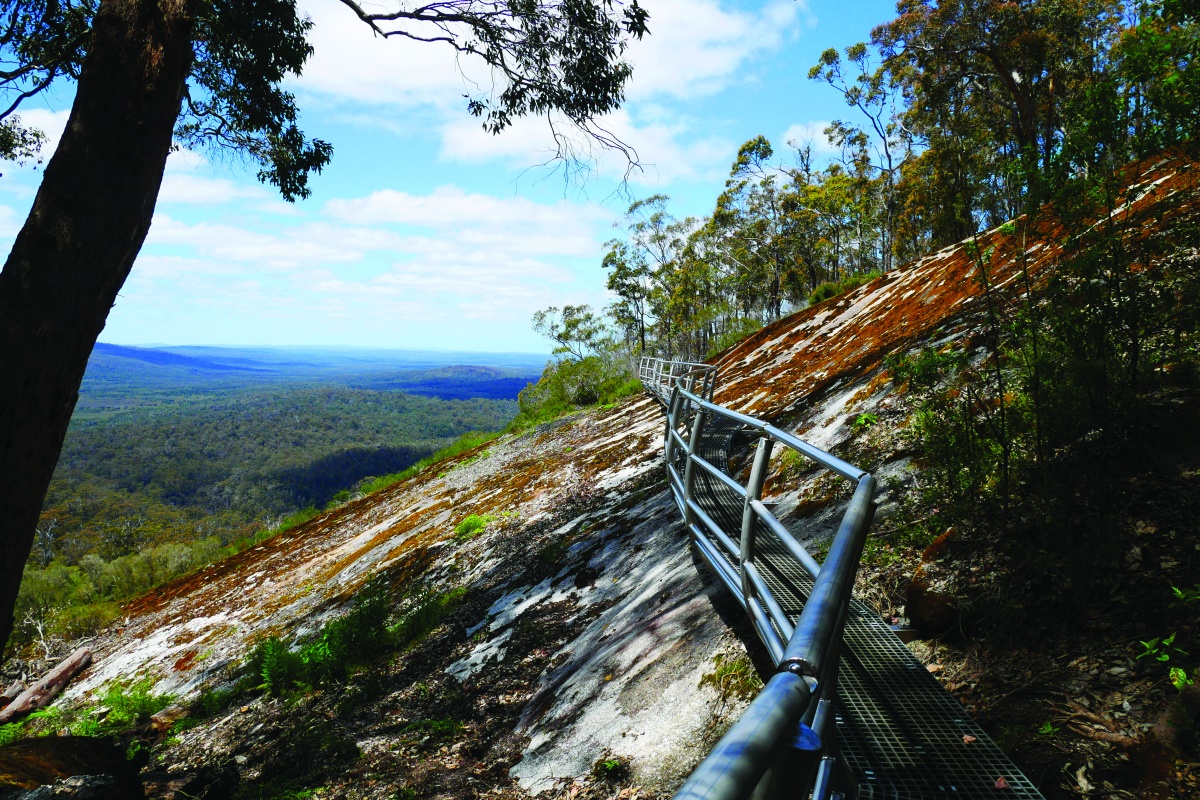 Accessible lookout platform at Mount Frankland