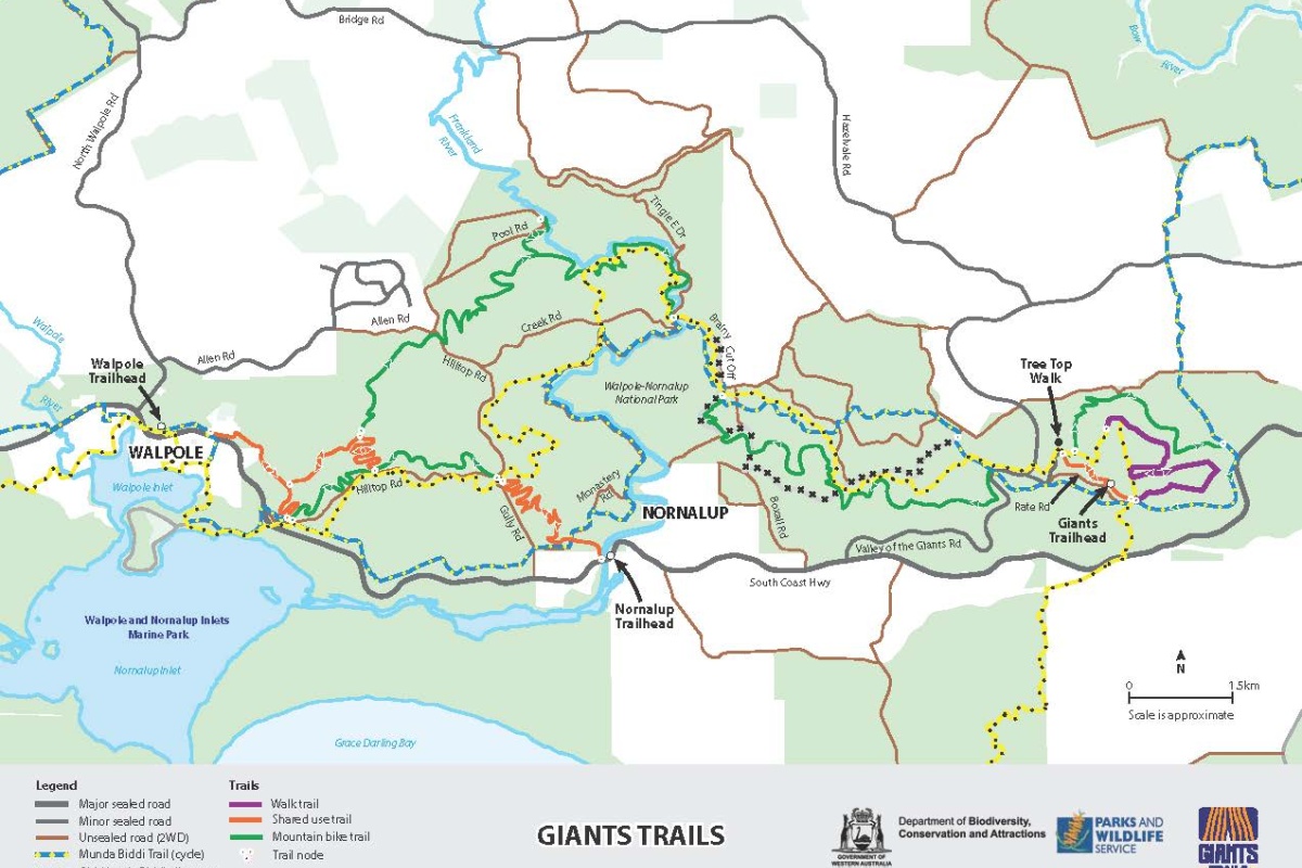 Giants Trail Map
