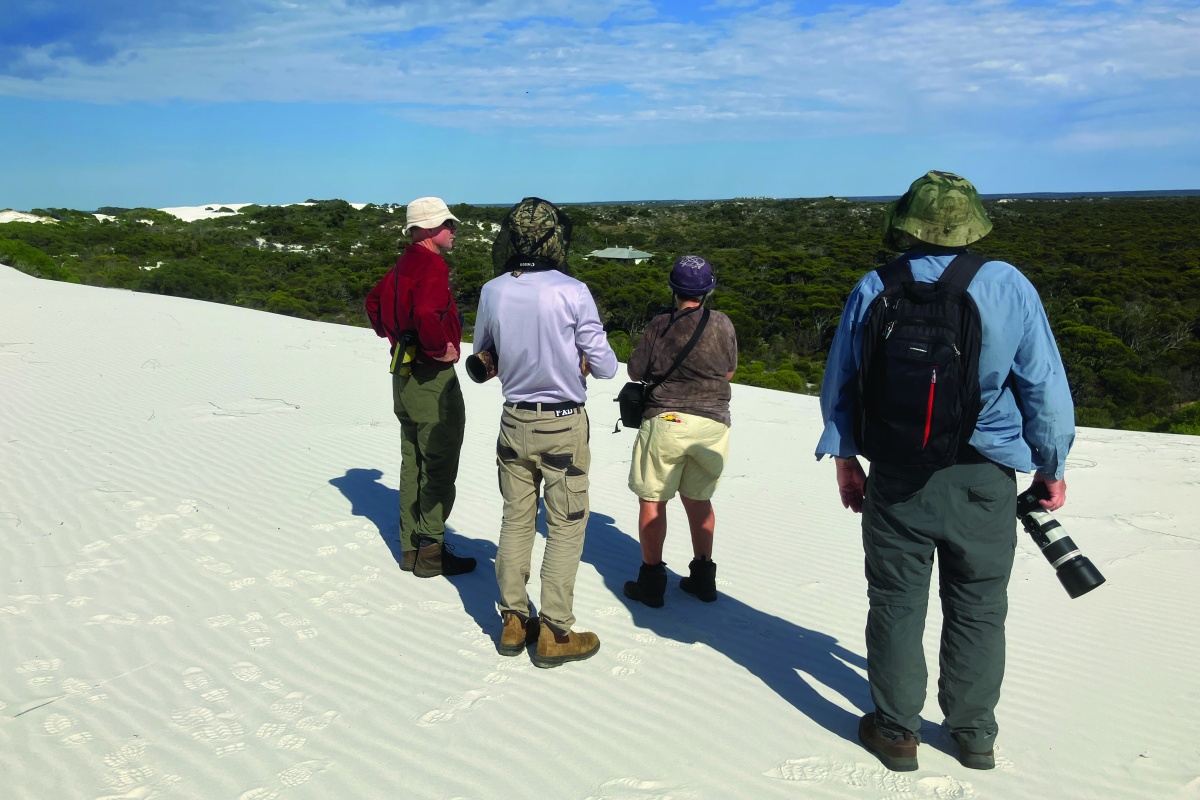 Looking west from the top of the dunes. Photo – Mark Davidson 