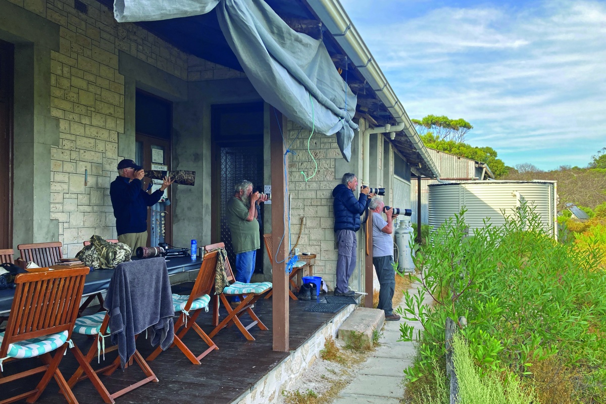 Getting the hang of equipment on the course. Photo – Keith Lightbody 