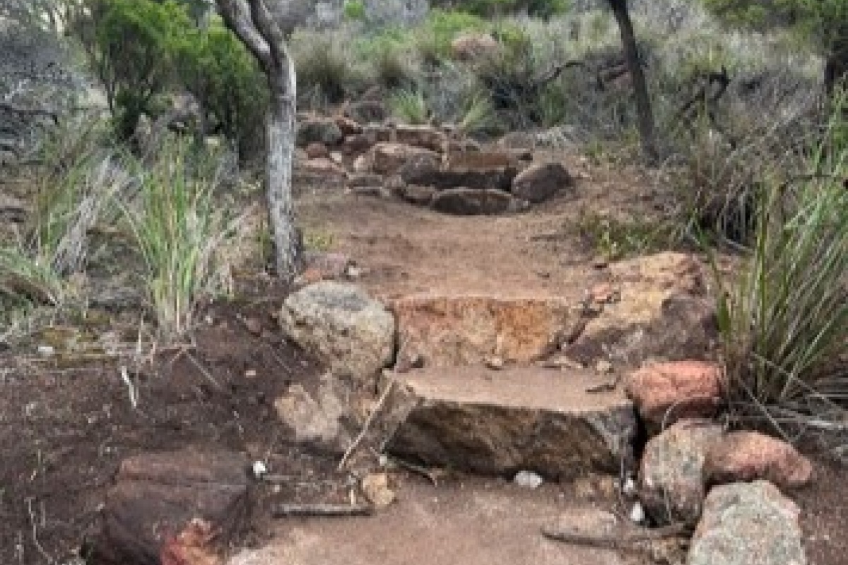 Rock steps completed between Smiths Beach and Injidup. Photo DBCA Rock steps completed between Smiths Beach and Injidup. Photo DBCA