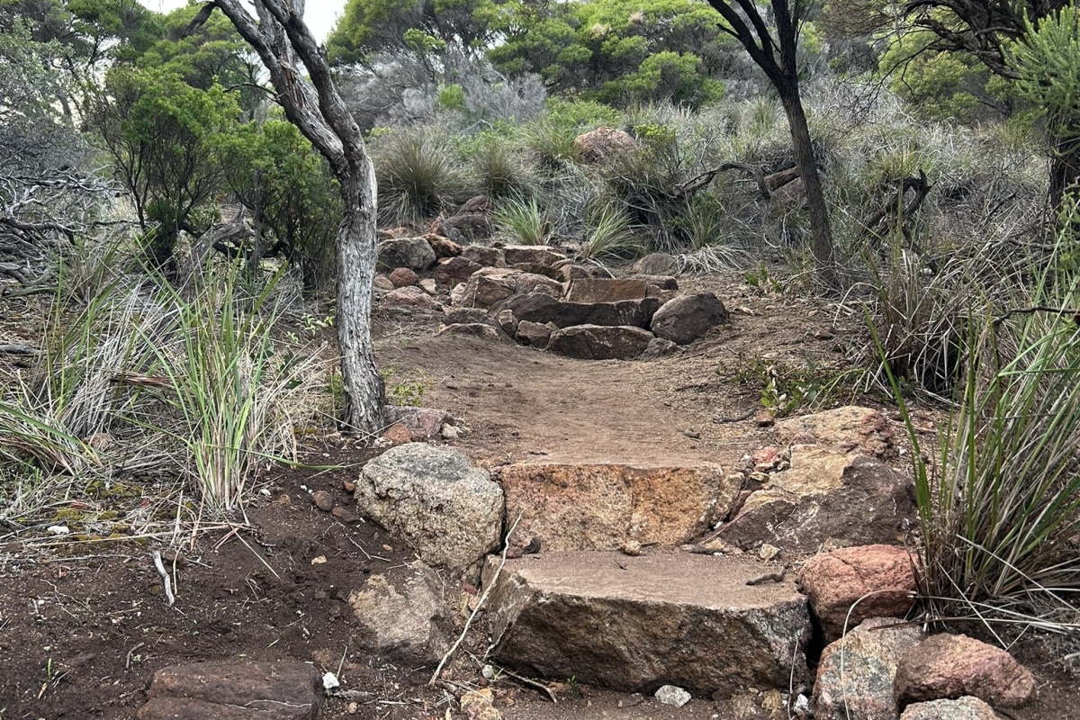 Rock steps at Smiths Point. Photo DBCA