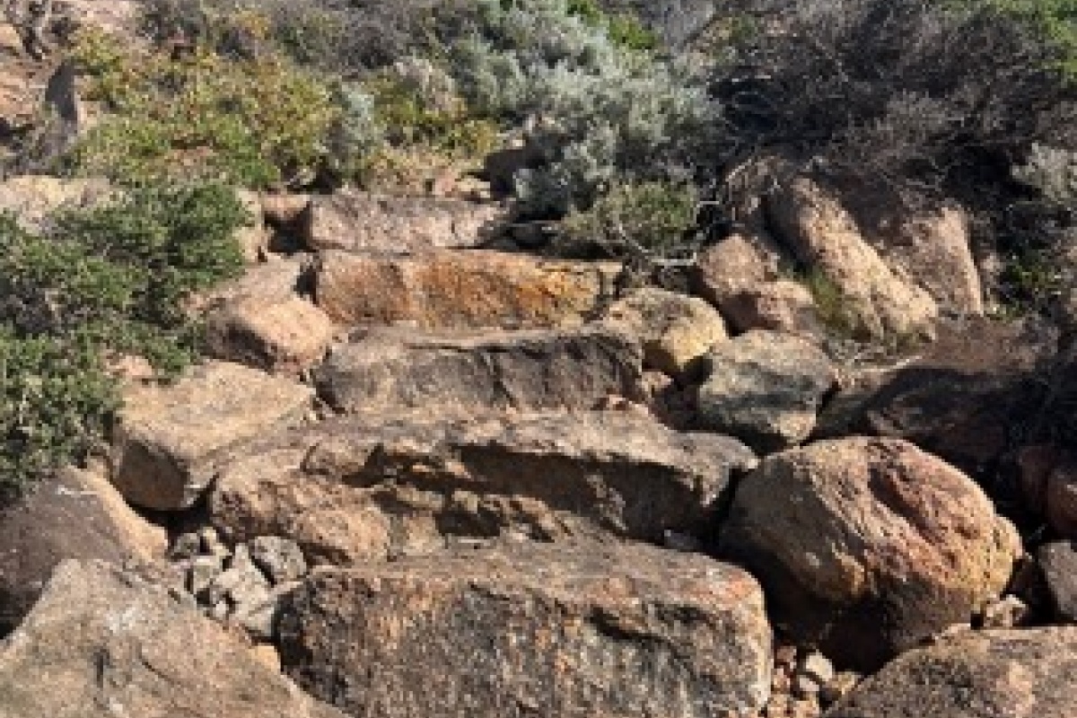 Rock steps at Smiths Point. Photo DBCA Rock steps at Smiths Point. Photo DBCA