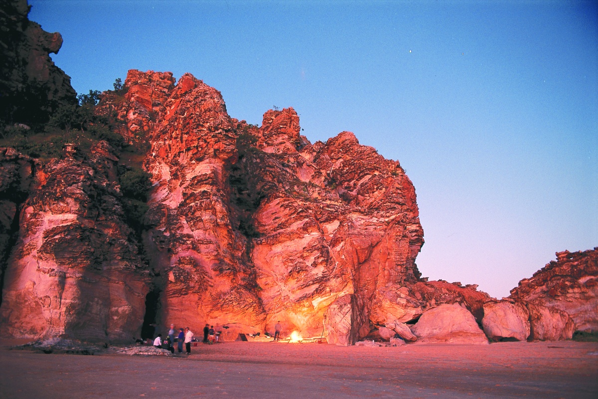 Base camp for the 1994 turtle tagging expedition to Cape Dommett in the north Kimberley. Photo - TomKeating