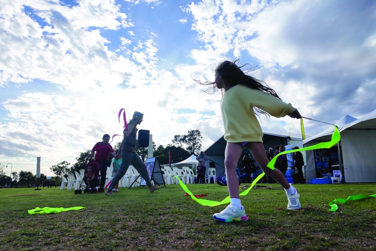 Fun activities at the River Guardians Festival. Photo - Miles Brotherson/DBCA