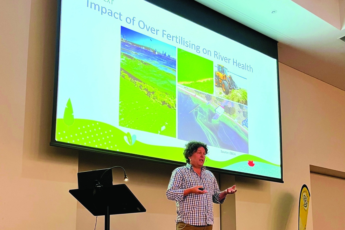 Josh presenting RiverWise workshop. Photo - Jason Menzies/DBCA