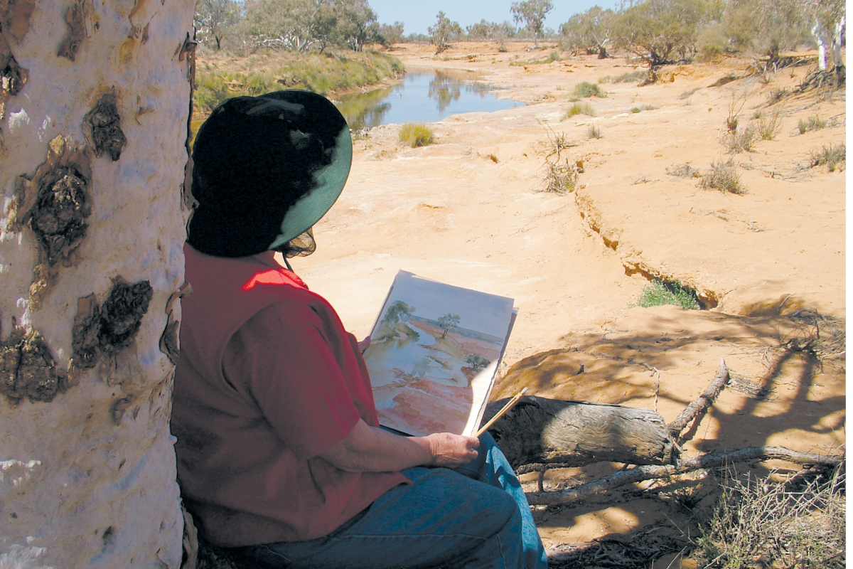 LANDSCOPE Expedition participant capturing the art of the landscape'