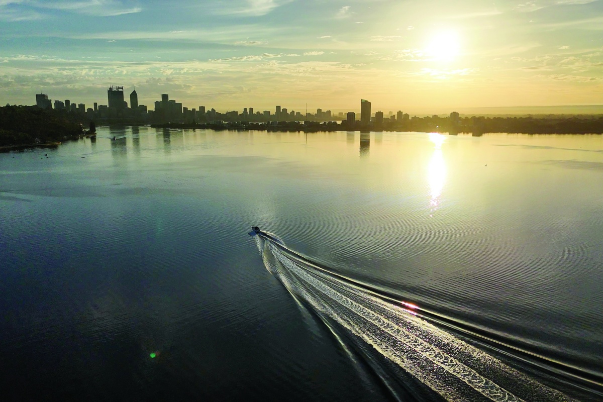 View of Perth City from the Swan River. Photo - Miles Brotherson/DBCA