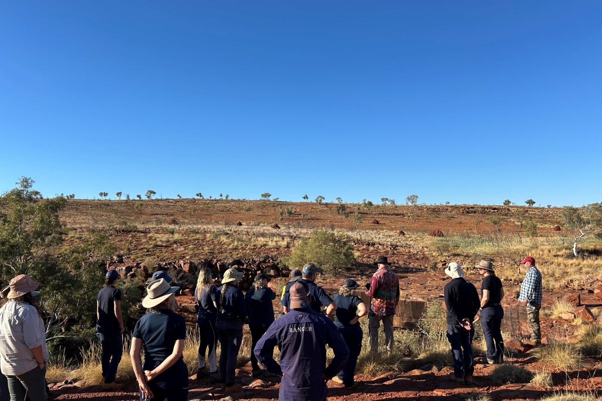  Cultural immersion camp participants out on Country. Photo – DBCA. 