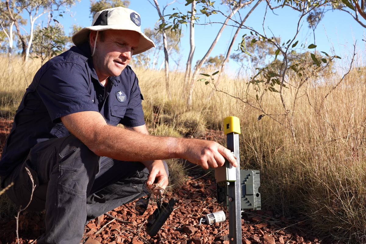 Within the Pilbara Conservation Project, DBCA research scientist Matt Chick leads the fire science component which is a complex and evolving area of work. Photo – DBCA 