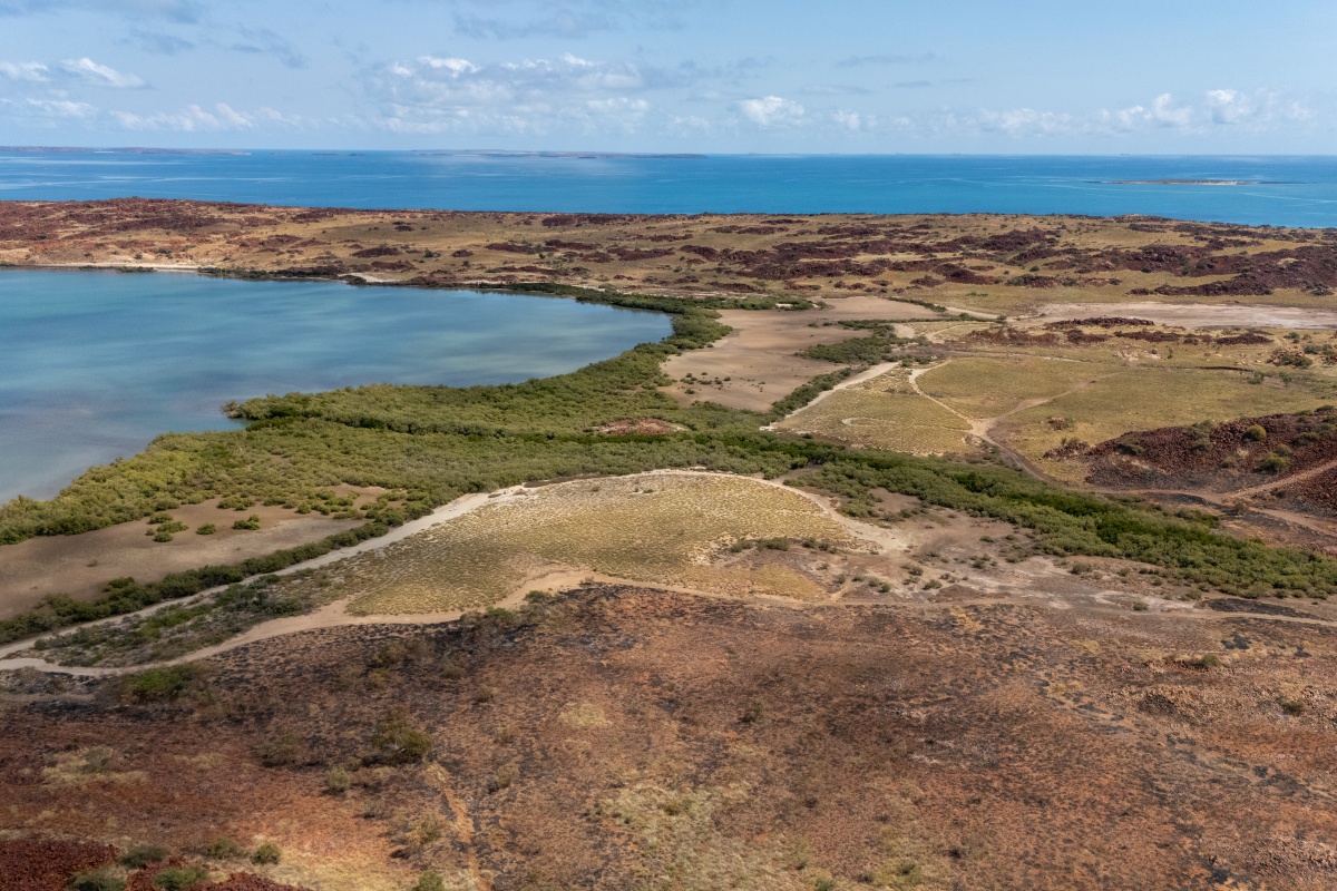 Creek crossing in Murujuga National Park. Photo by Miles Brotherson/DBCA