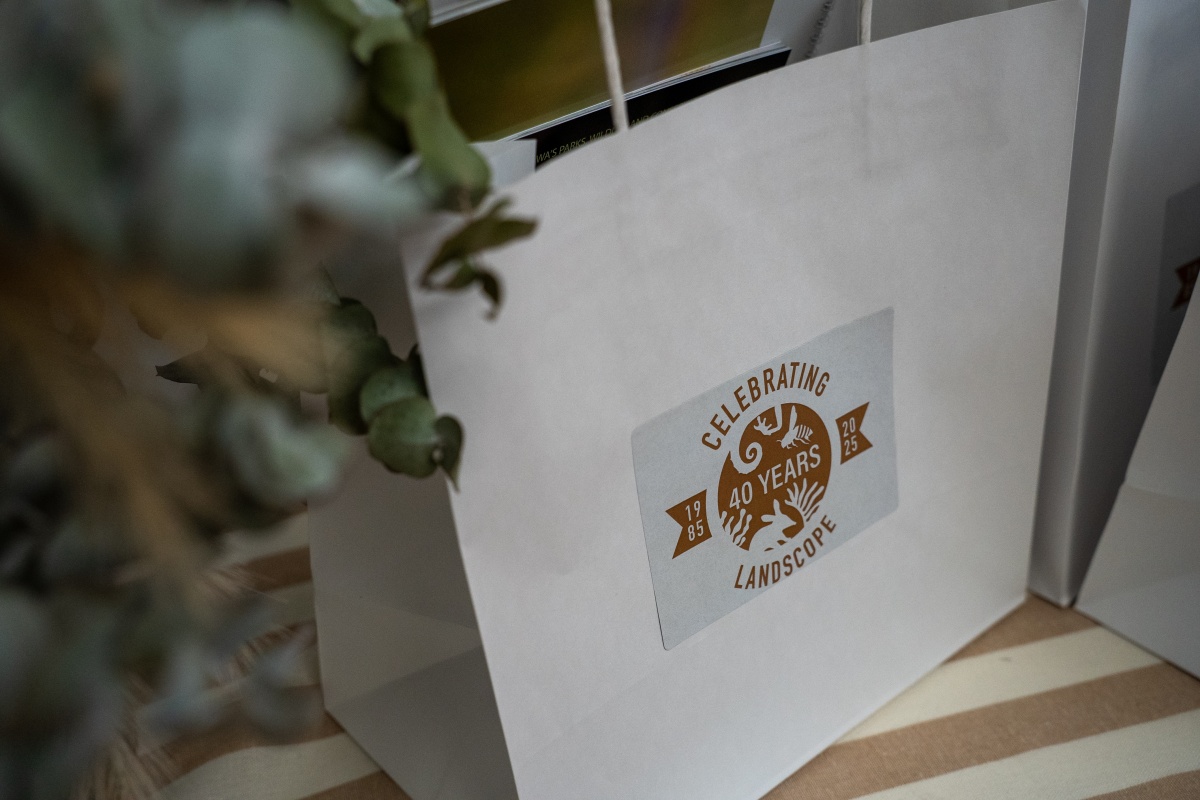 A close up of a giftbag